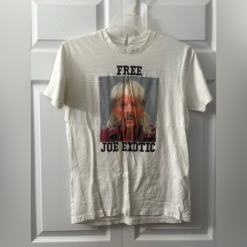 White Graphic T-Shirt - free Joe exotic